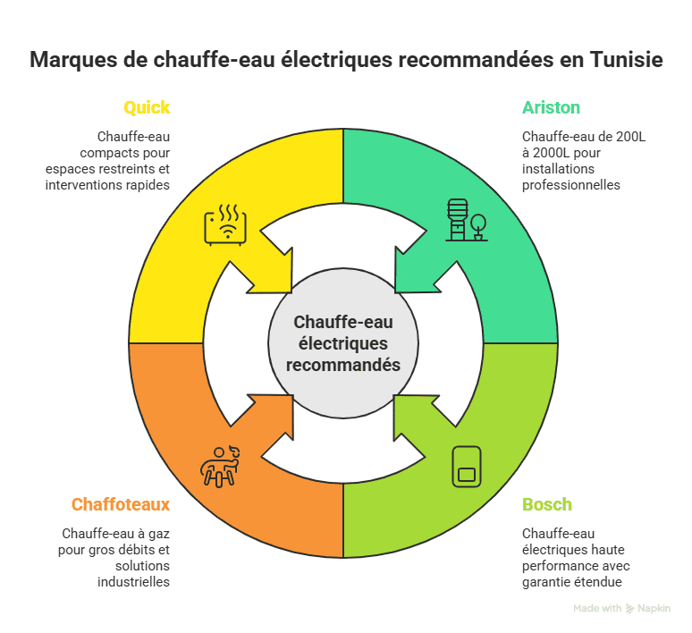 installation de chauffe-eau professionnel en Tunisie